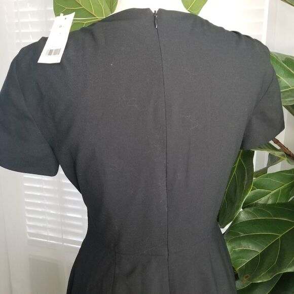 Banana Republic Black sweetheart neckline Stretch Dress NWT size 4 - Picture 4 of 14